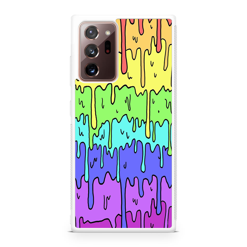 Pastel Kawaii Melting Rainbow Galaxy Note 20 Ultra Case