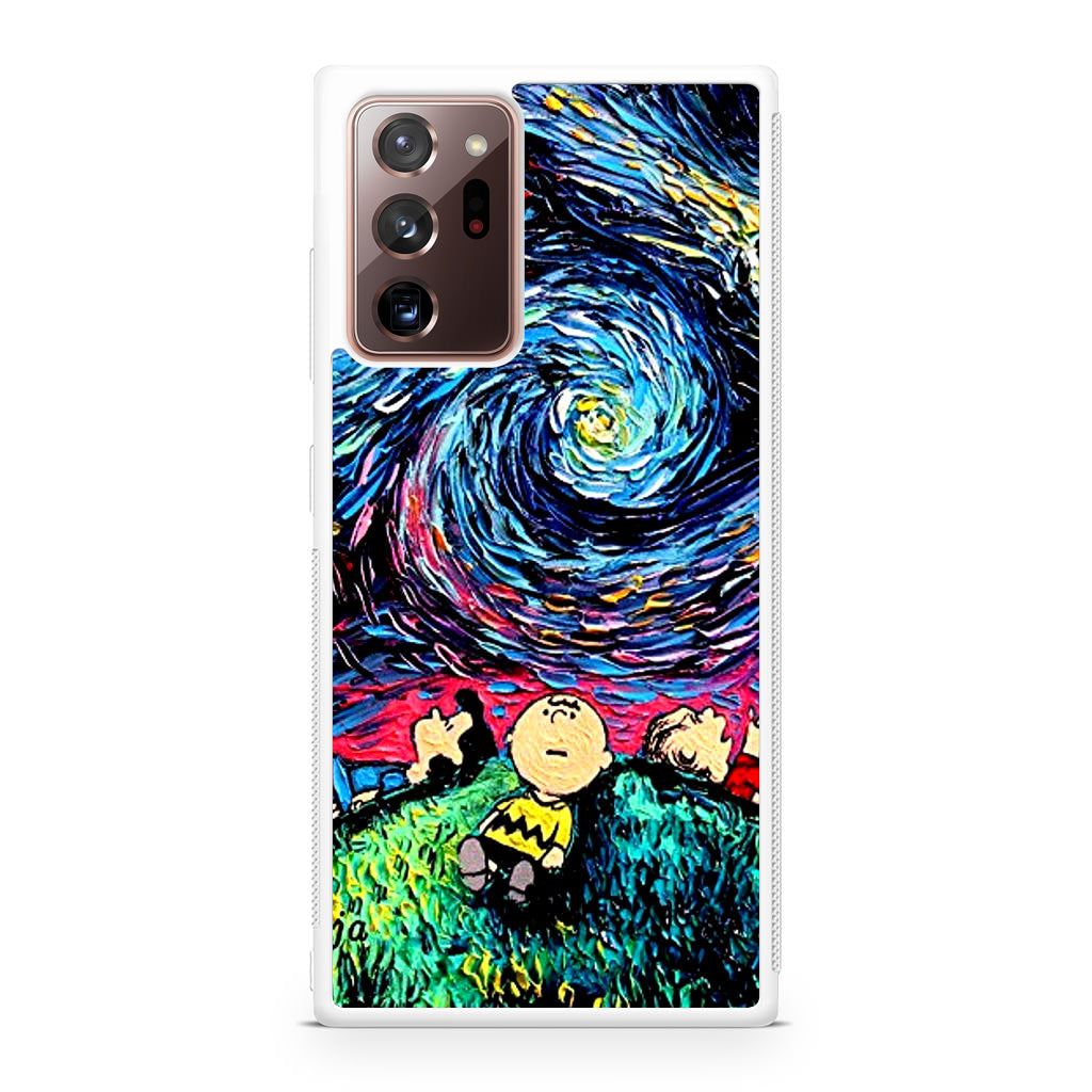 Peanuts At Starry Night Galaxy Note 20 Ultra Case