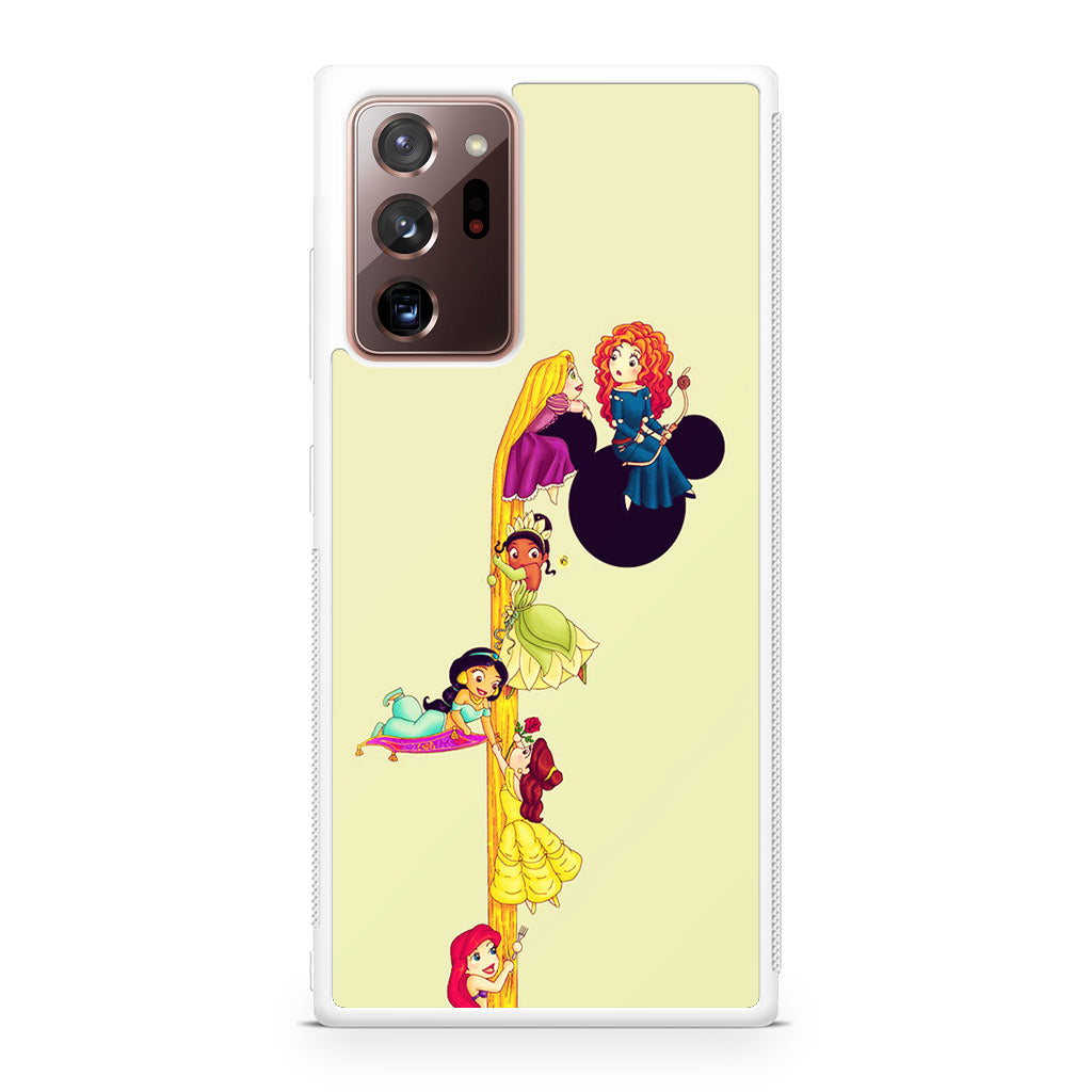 Princesses Climbing Rapunzel's Hair Galaxy Note 20 Ultra Case
