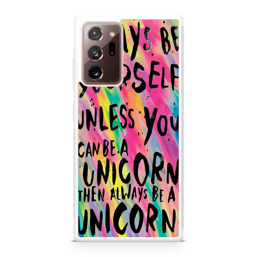 Rainbow Unicorn Quote Galaxy Note 20 Ultra Case