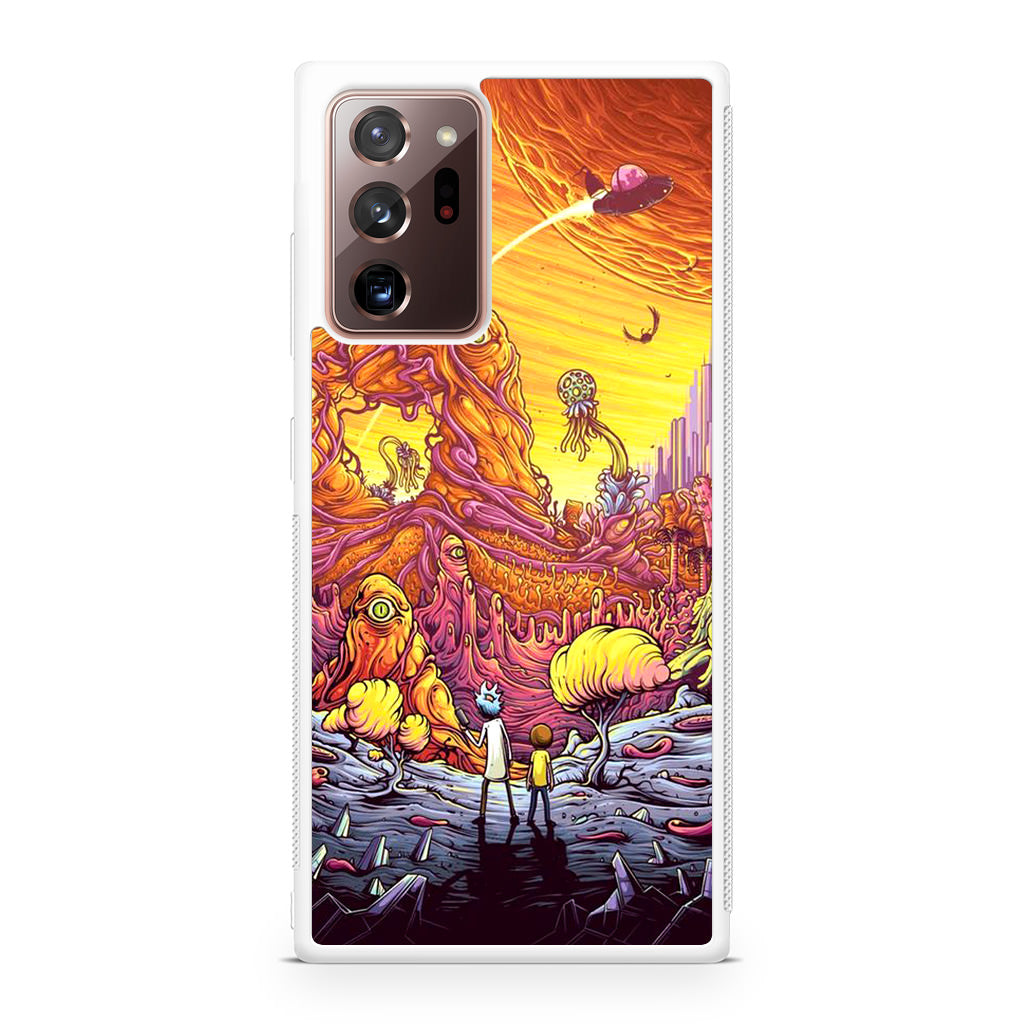 Rick And Morty Alien Planet Galaxy Note 20 Ultra Case