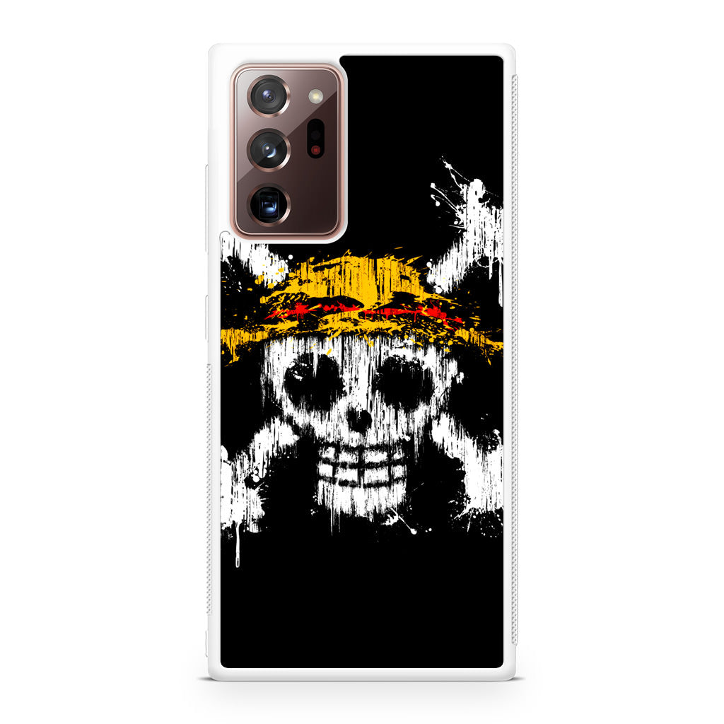 Straw Hat Pirate Logo Paint Galaxy Note 20 Ultra Case
