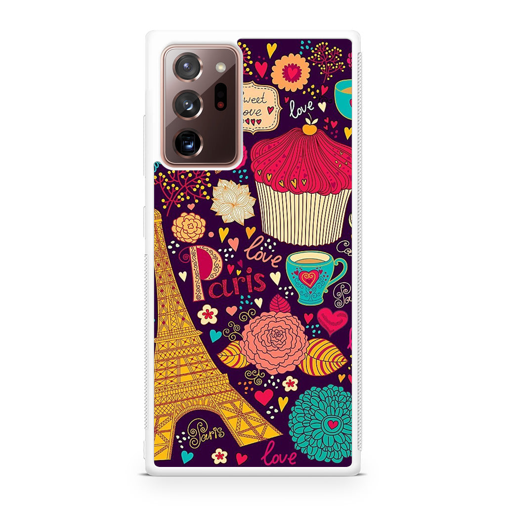 Vintage Love In Paris Galaxy Note 20 Ultra Case