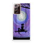 Girl Cat and Moon Galaxy Note 20 Ultra Case