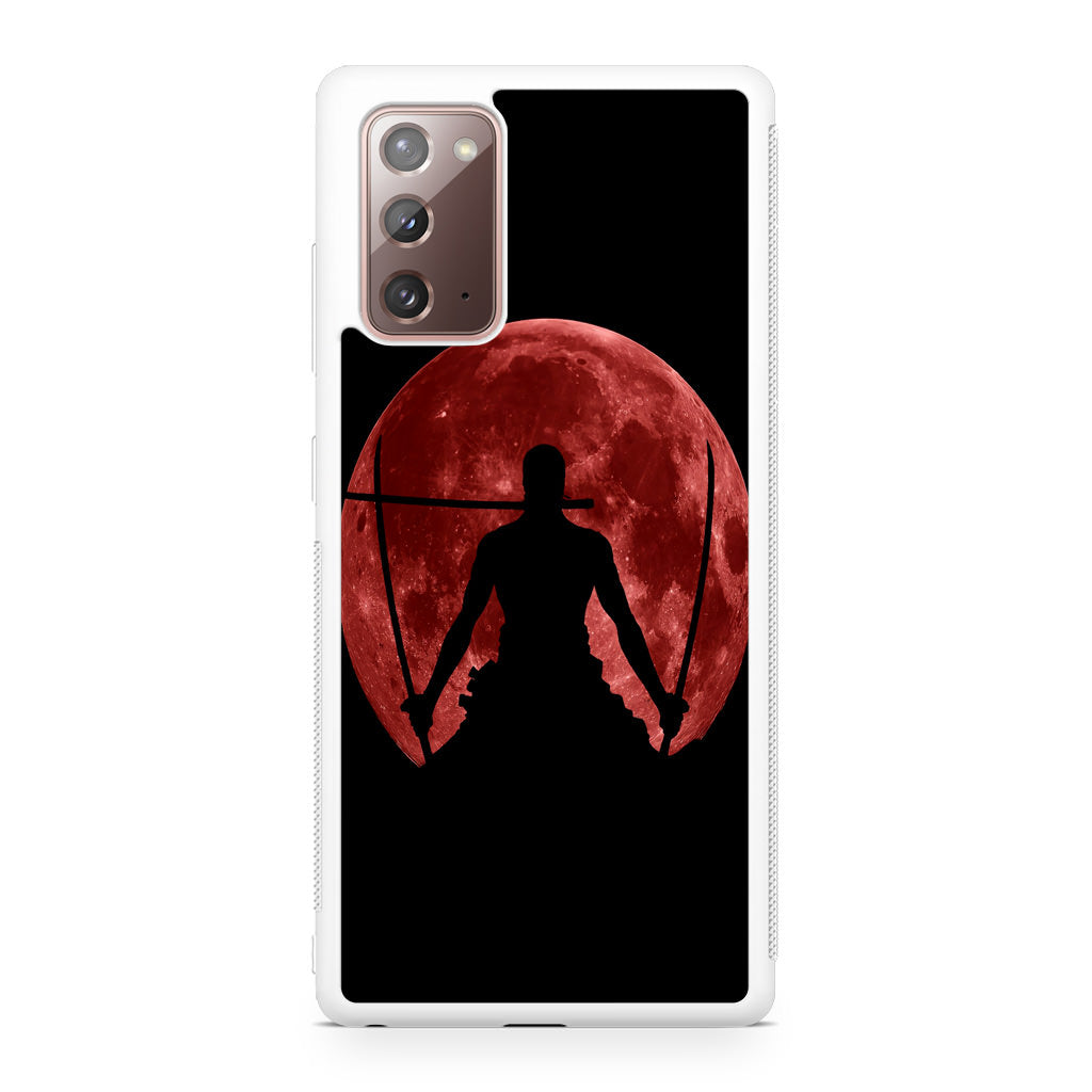 Silhouette Of Zoro In Santoryu Mode Galaxy Note 20 Case