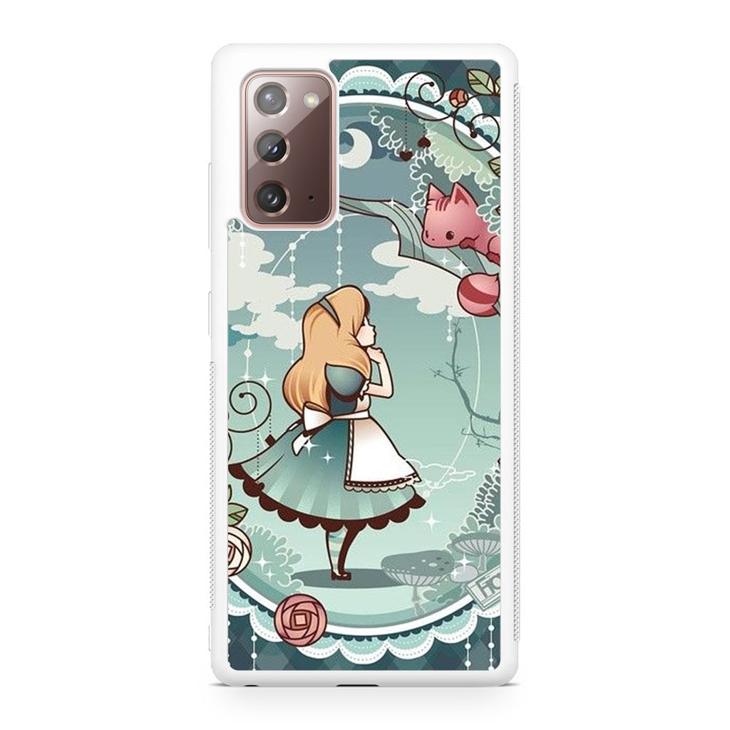 Alice And Cheshire Cat Poster Galaxy Note 20 Case