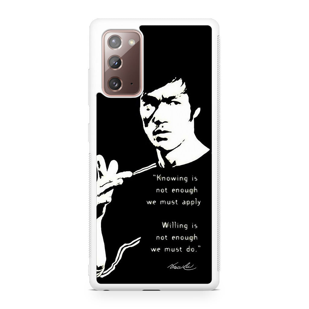 Bruce Lee Quotes Galaxy Note 20 Case