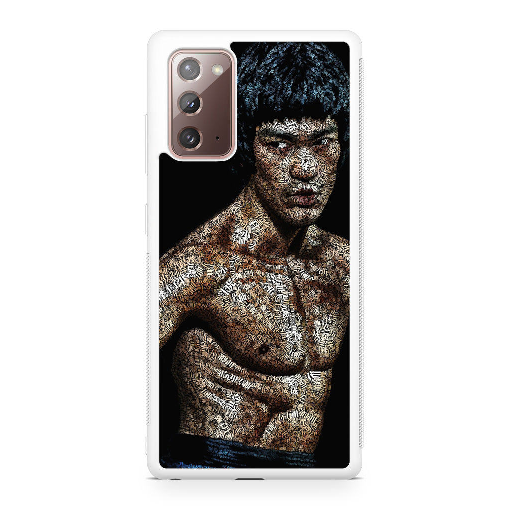 Bruce Lee Typograph Galaxy Note 20 Case