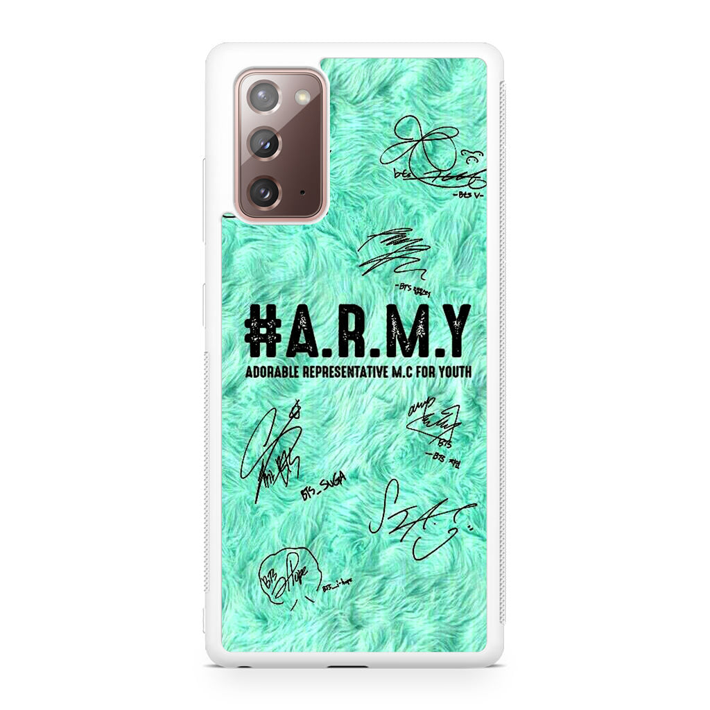 BTS Army Signature Galaxy Note 20 Case