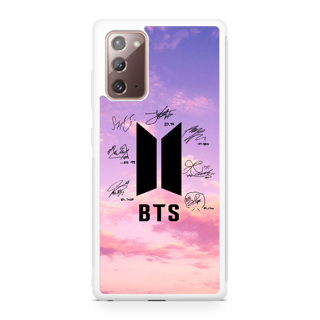 BTS Signature 2 Galaxy Note 20 Case