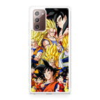 Dragon Ball Z Son Goku Transformation Galaxy Note 20 Case