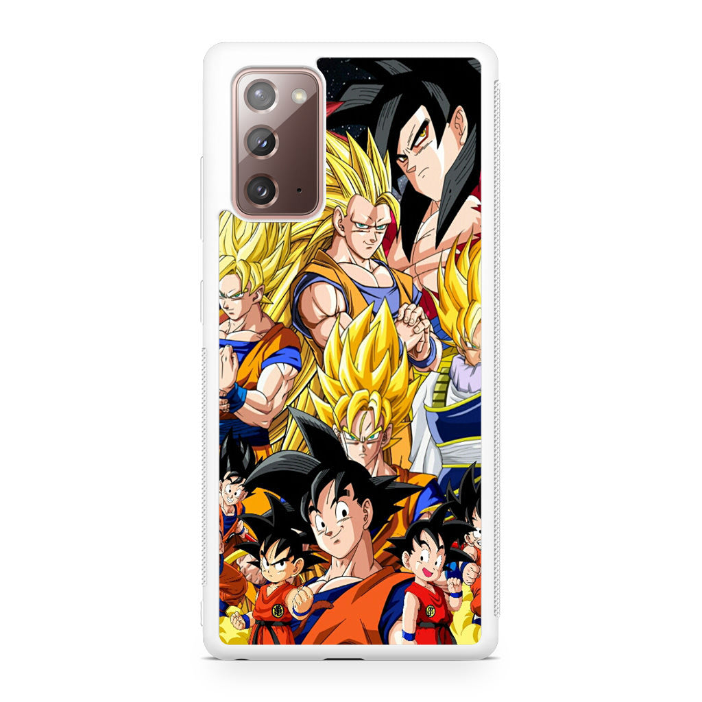 Dragon Ball Z Son Goku Transformation Galaxy Note 20 Case
