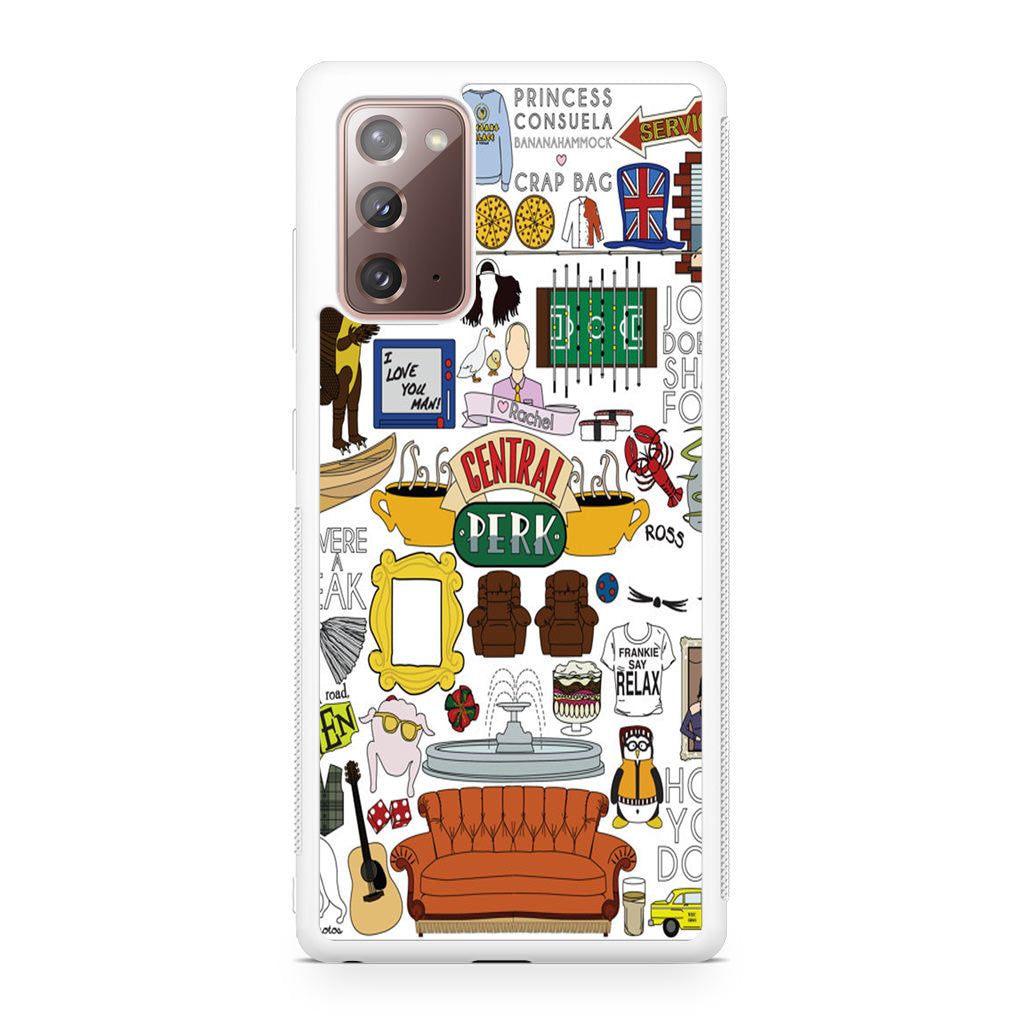 Friends TV Show Central Perk Sticker Galaxy Note 20 Case