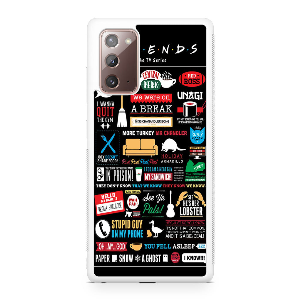 Friends TV Show Quotes Poster Galaxy Note 20 Case