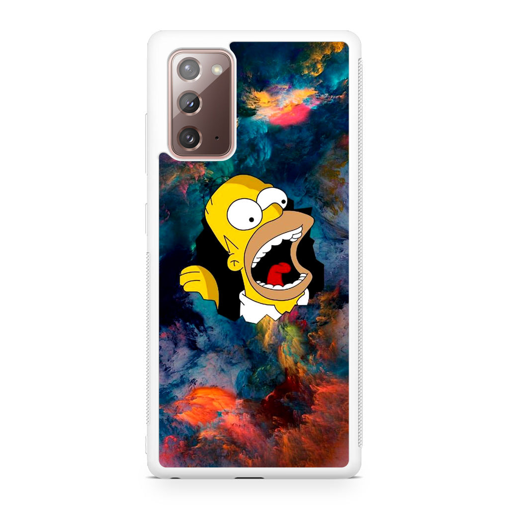Homer Behind The Black Hole Galaxy Note 20 Case