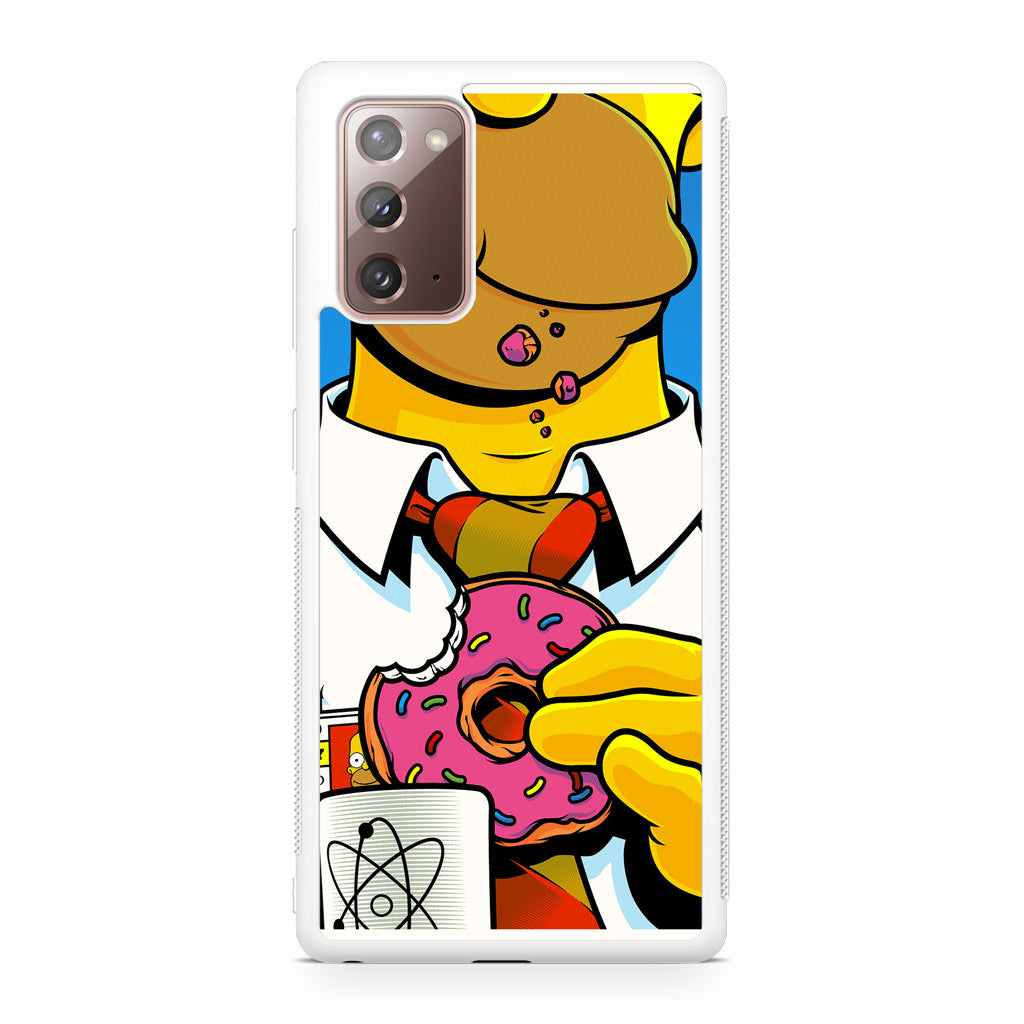 Homer Eats Donut Galaxy Note 20 Case