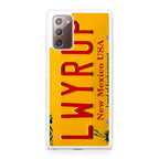 LWYRUP License Plate Galaxy Note 20 Case