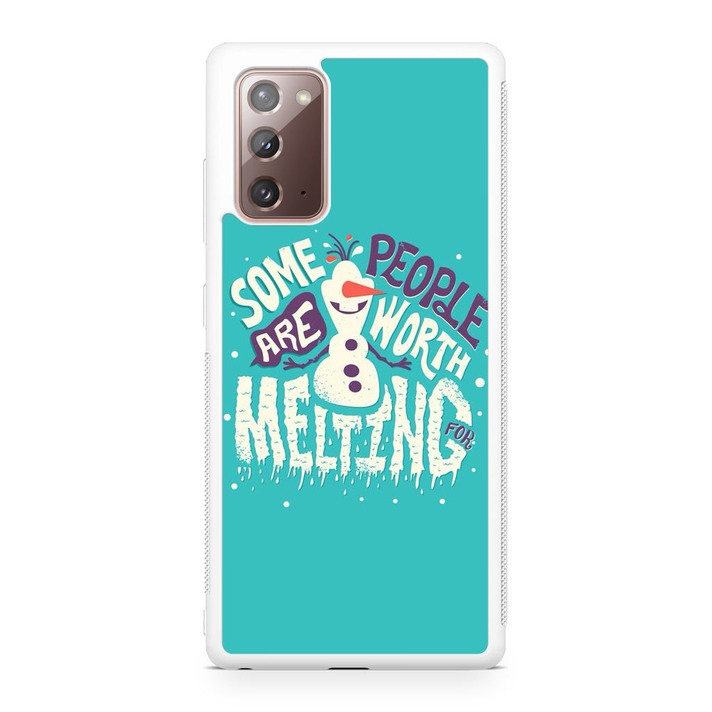 Olaf Frozen Is Melting Galaxy Note 20 Case