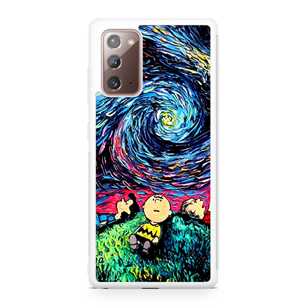 Peanuts At Starry Night Galaxy Note 20 Case