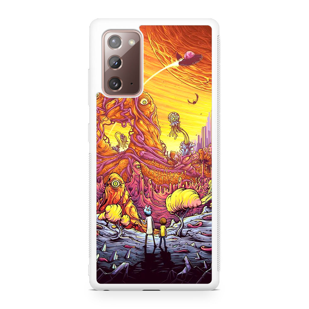 Rick And Morty Alien Planet Galaxy Note 20 Case