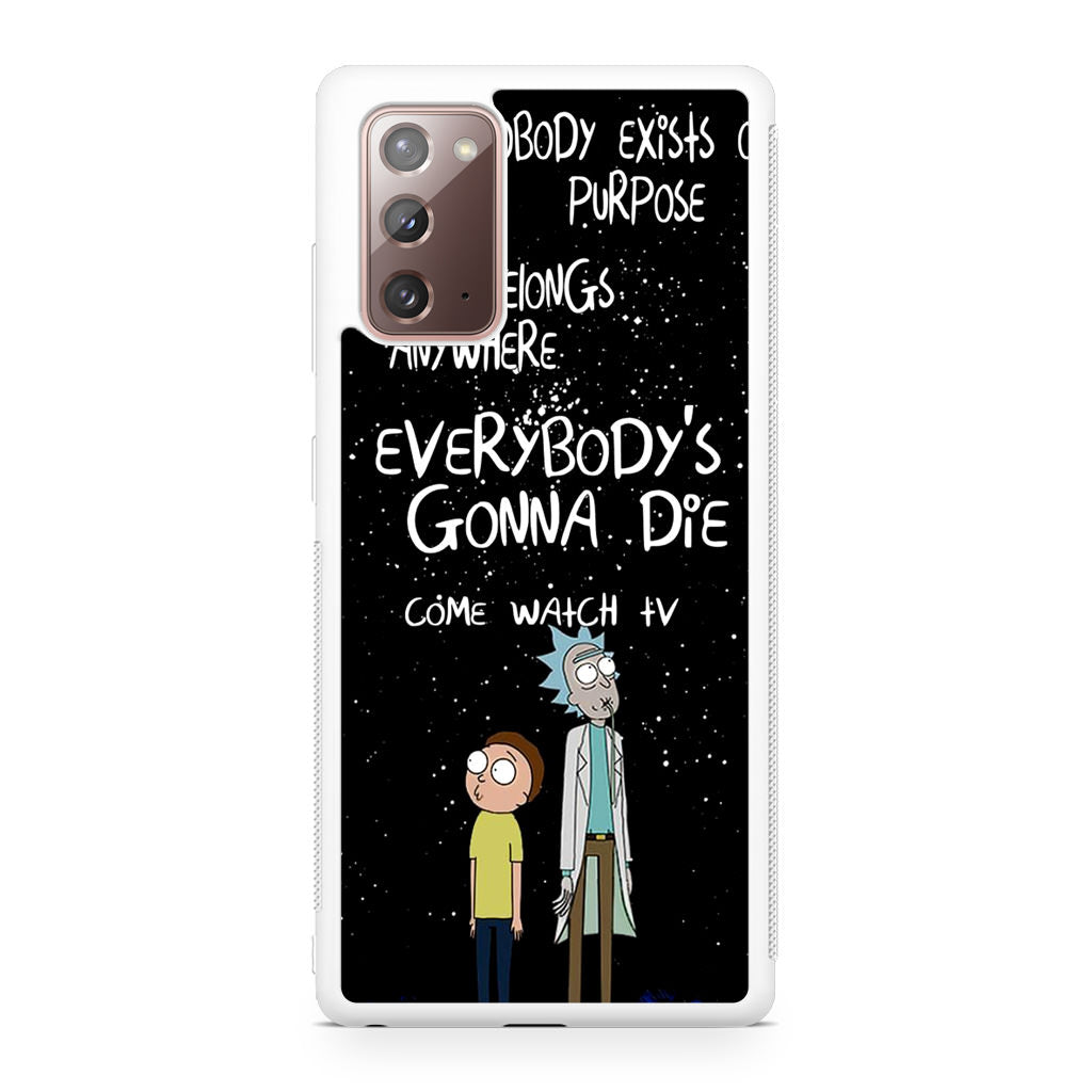 Rick And Morty Quotes Galaxy Note 20 Case