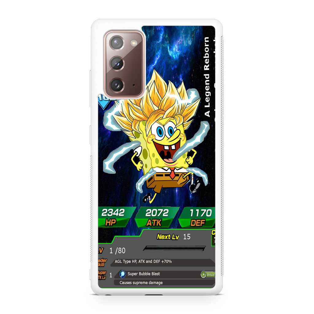 Super Saiyan Spongebob Card Galaxy Note 20 Case