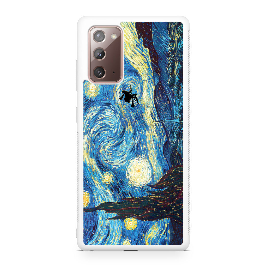 Witch Flying In Van Gogh Starry Night Galaxy Note 20 Case