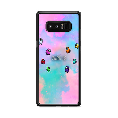 Among Us Colorful Galaxy Note 8 Case