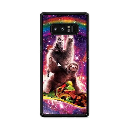 LLama Sloth And Cat Playing Together Galaxy Note 8 Case