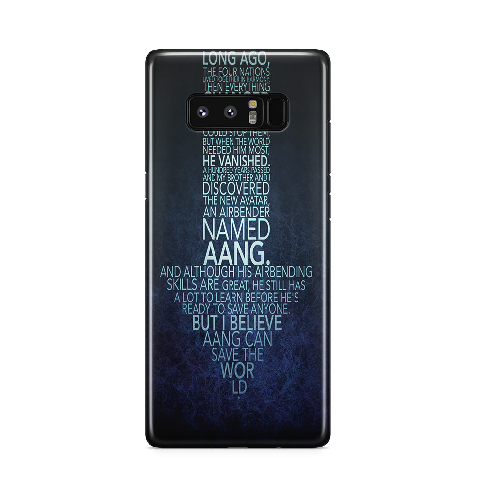 Avatar Quotes Galaxy Note 8 Case