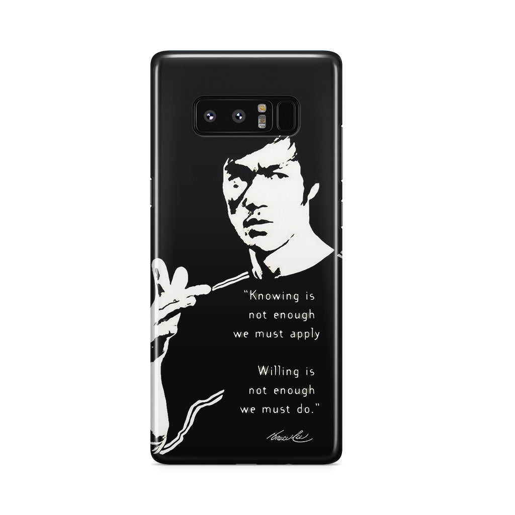 Bruce Lee Quotes Galaxy Note 8 Case