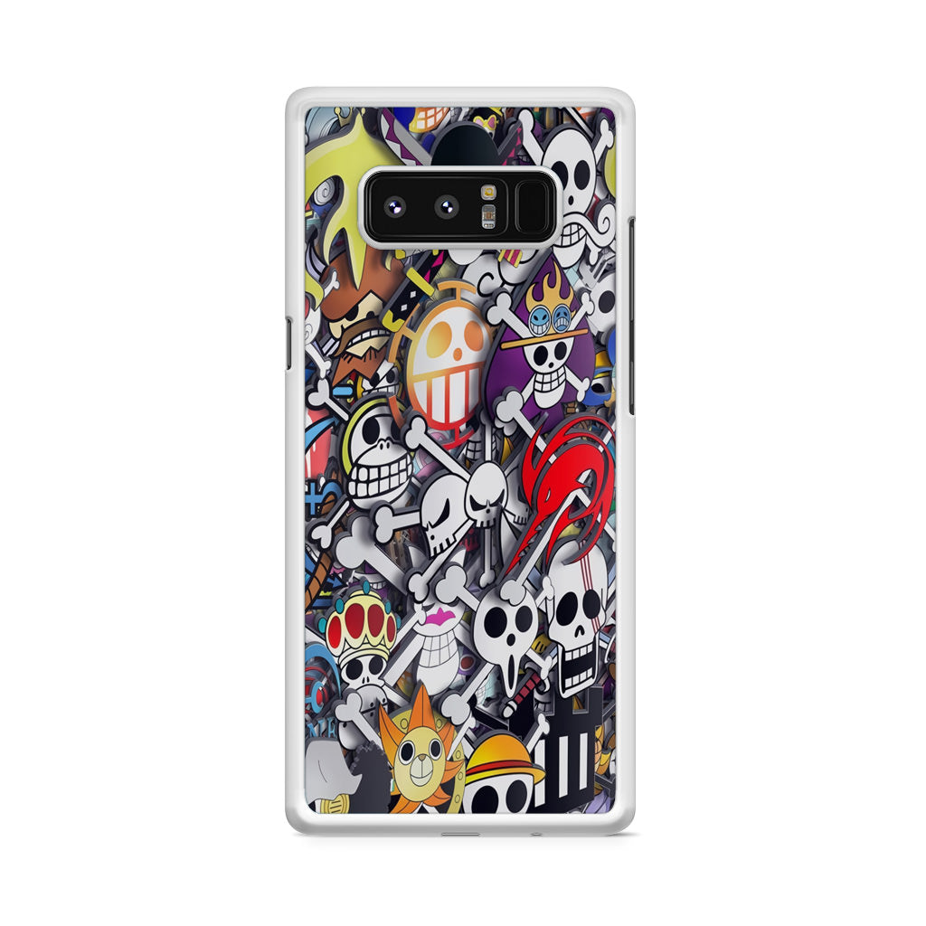 All Pirate Symbols One Piece Galaxy Note 8 Case