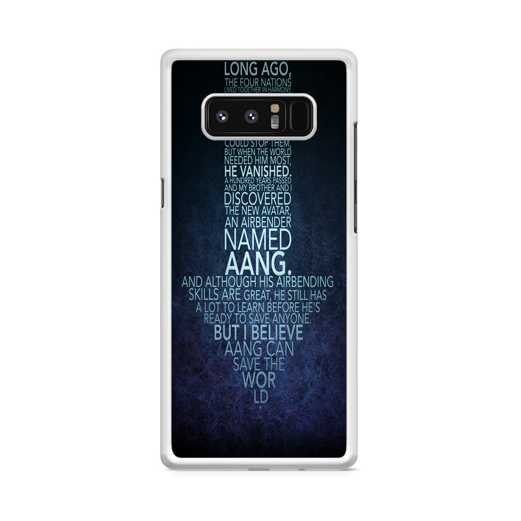 Avatar Quotes Galaxy Note 8 Case