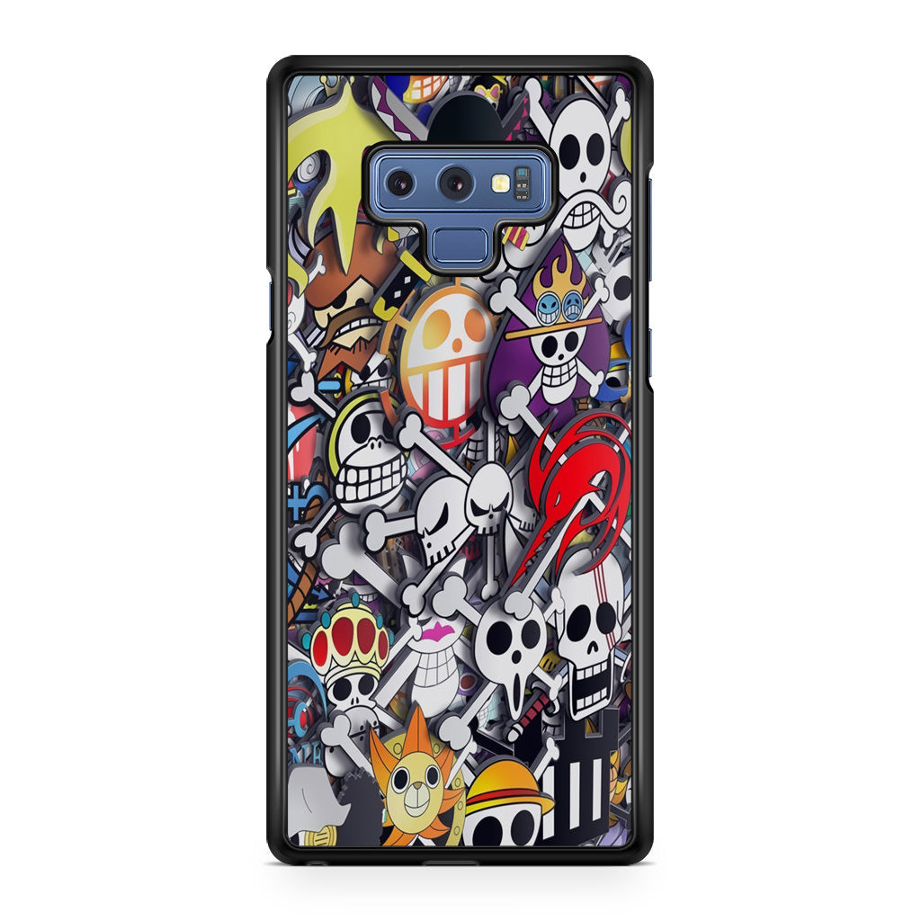 All Pirate Symbols One Piece Galaxy Note 9 Case