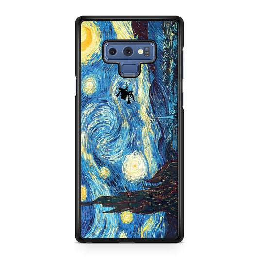 Witch Flying In Van Gogh Starry Night Galaxy Note 9 Case