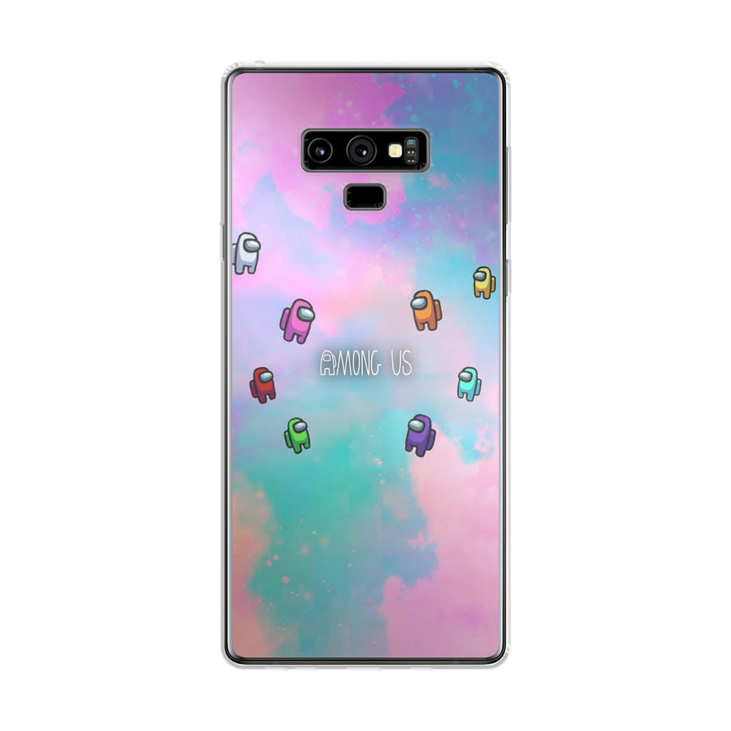 Among Us Colorful Galaxy Note 9 Case
