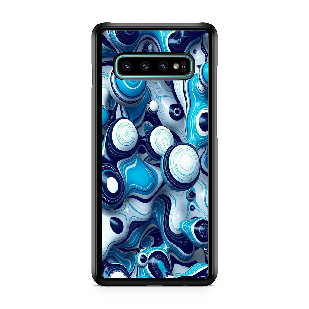 Abstract Art All Blue Galaxy S10 Case