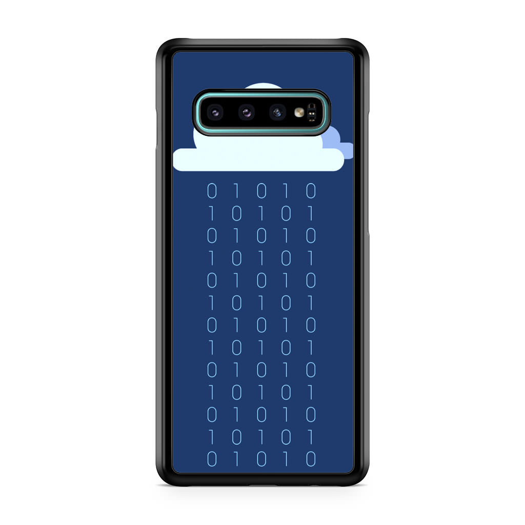 Abstract Binary Minimalist Galaxy S10 Plus Case