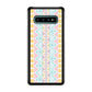 Peach Aztec Pattern Galaxy S10 Case