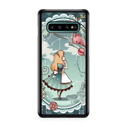 Alice And Cheshire Cat Poster Galaxy S10 Case