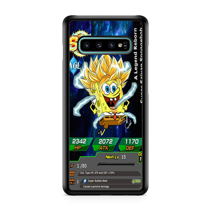 Super Saiyan Spongebob Card Galaxy S10 Plus Case