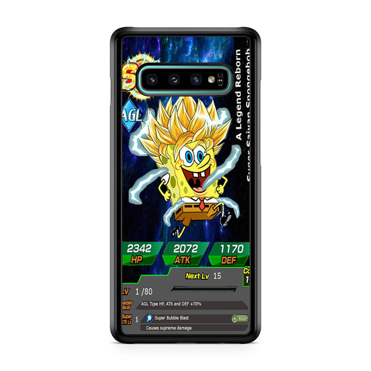Super Saiyan Spongebob Card Galaxy S10 Case