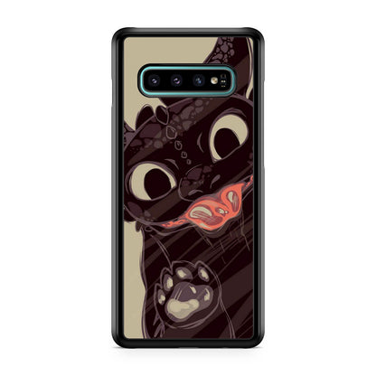 Toothless Dragon Art Galaxy S10 Plus Case