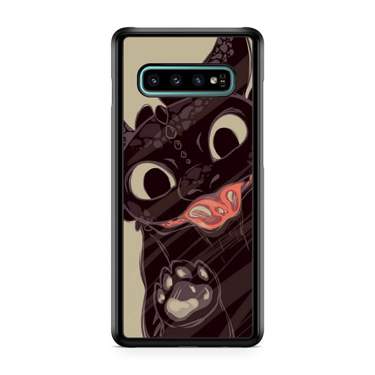 Toothless Dragon Art Galaxy S10 Case