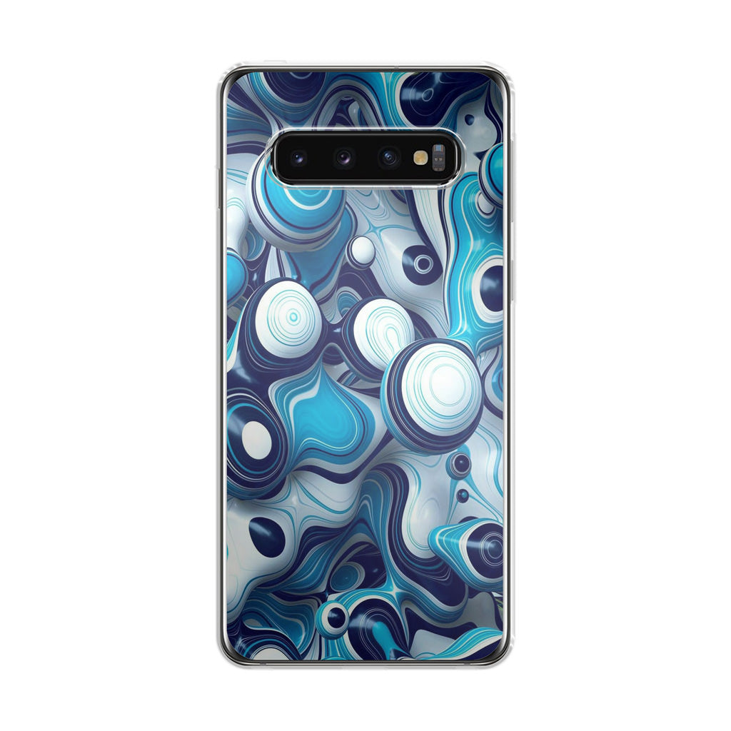 Abstract Art All Blue Galaxy S10 Plus Case