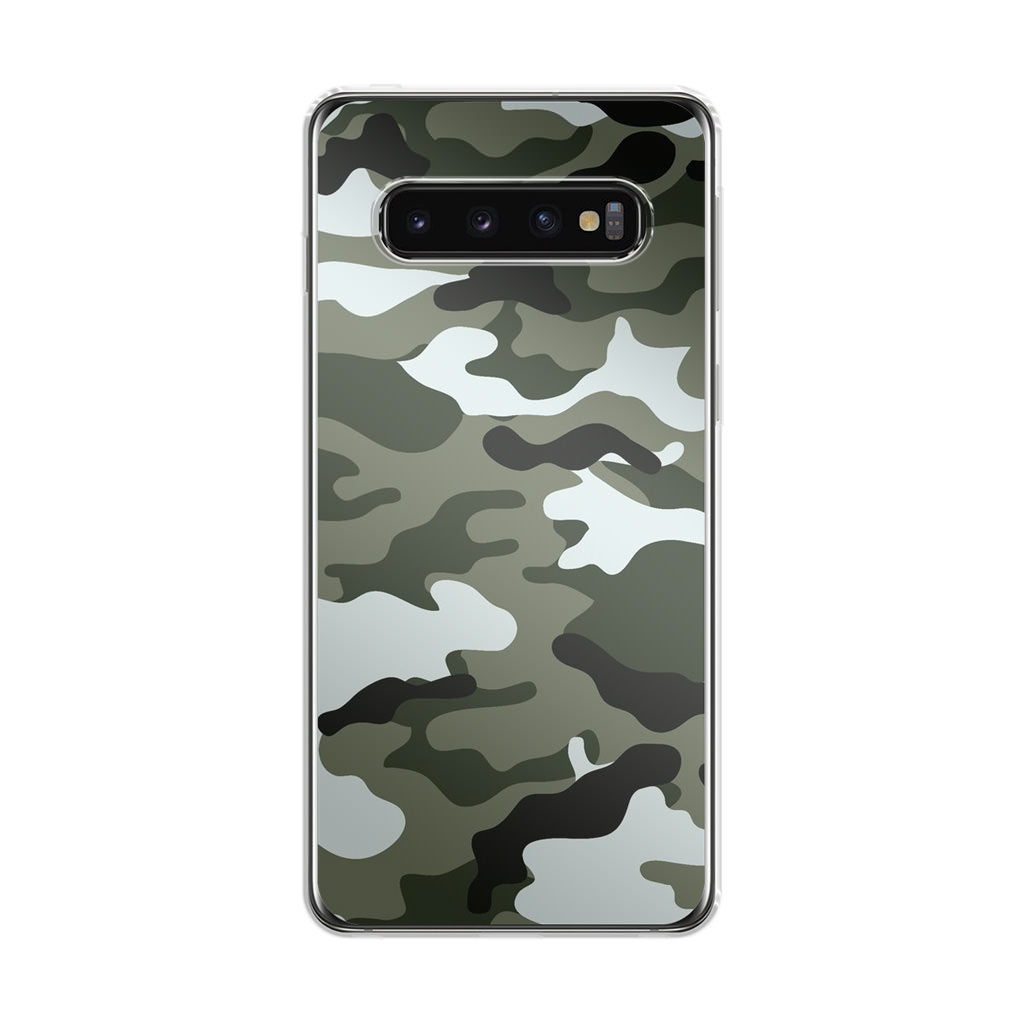 Military Green Camo Galaxy S10 Case