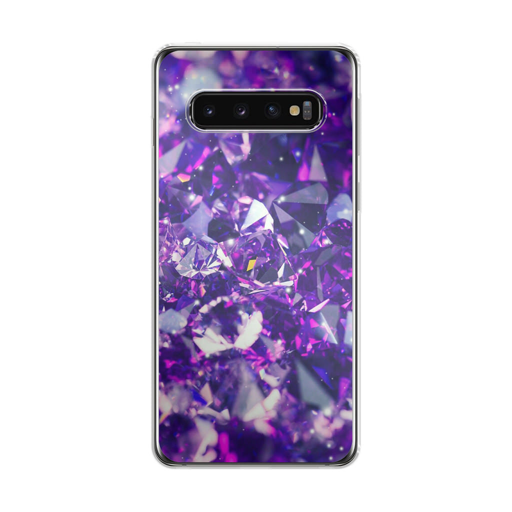 Purple Crystal Galaxy S10 Case