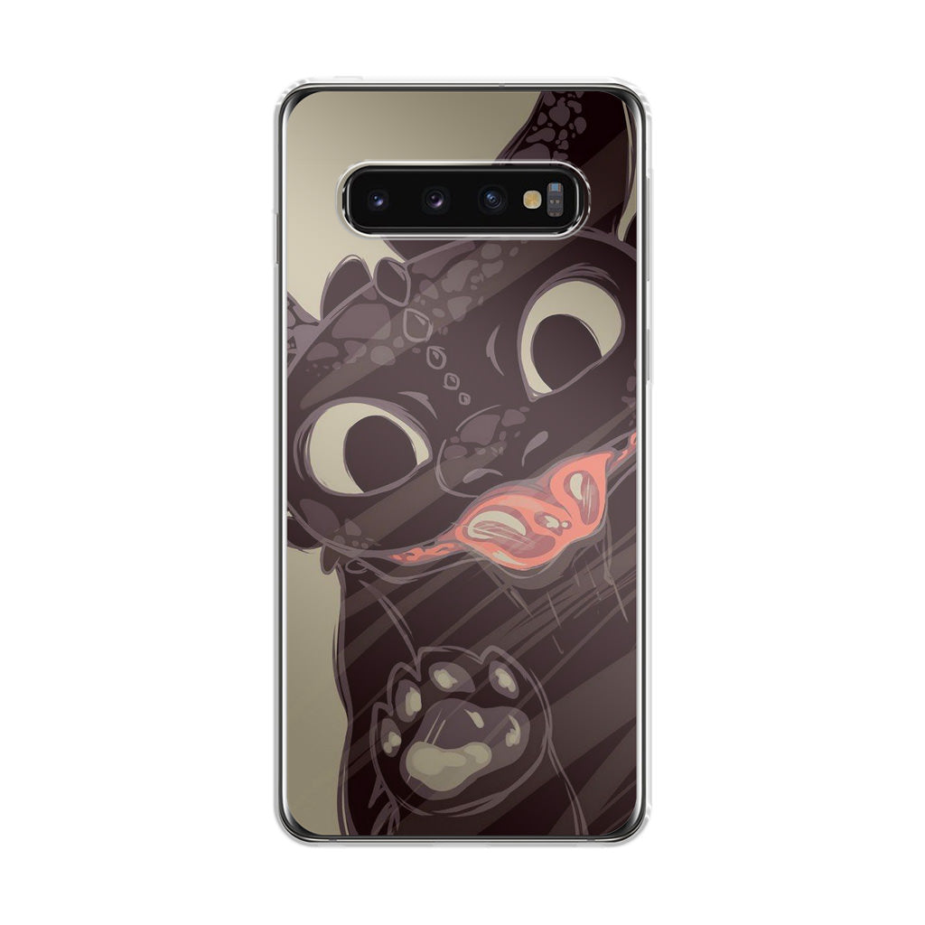 Toothless Dragon Art Galaxy S10 Plus Case