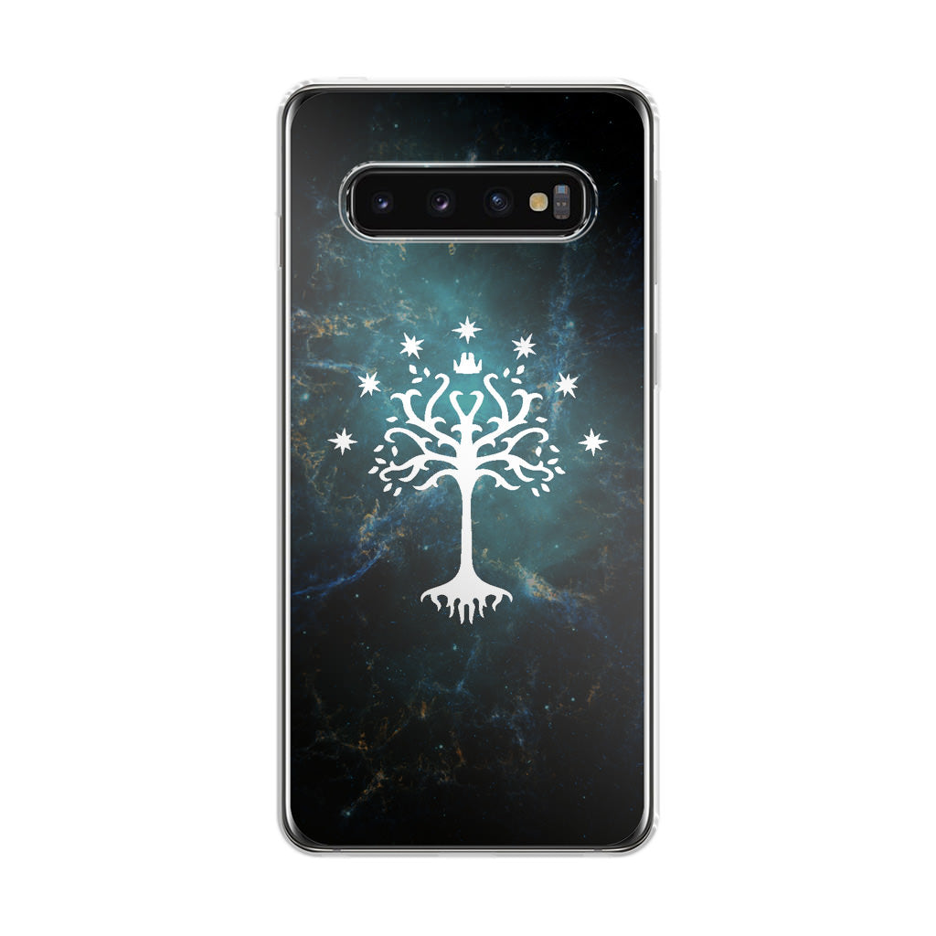 White Tree Of Gondor In Space Nebula Galaxy S10 Case