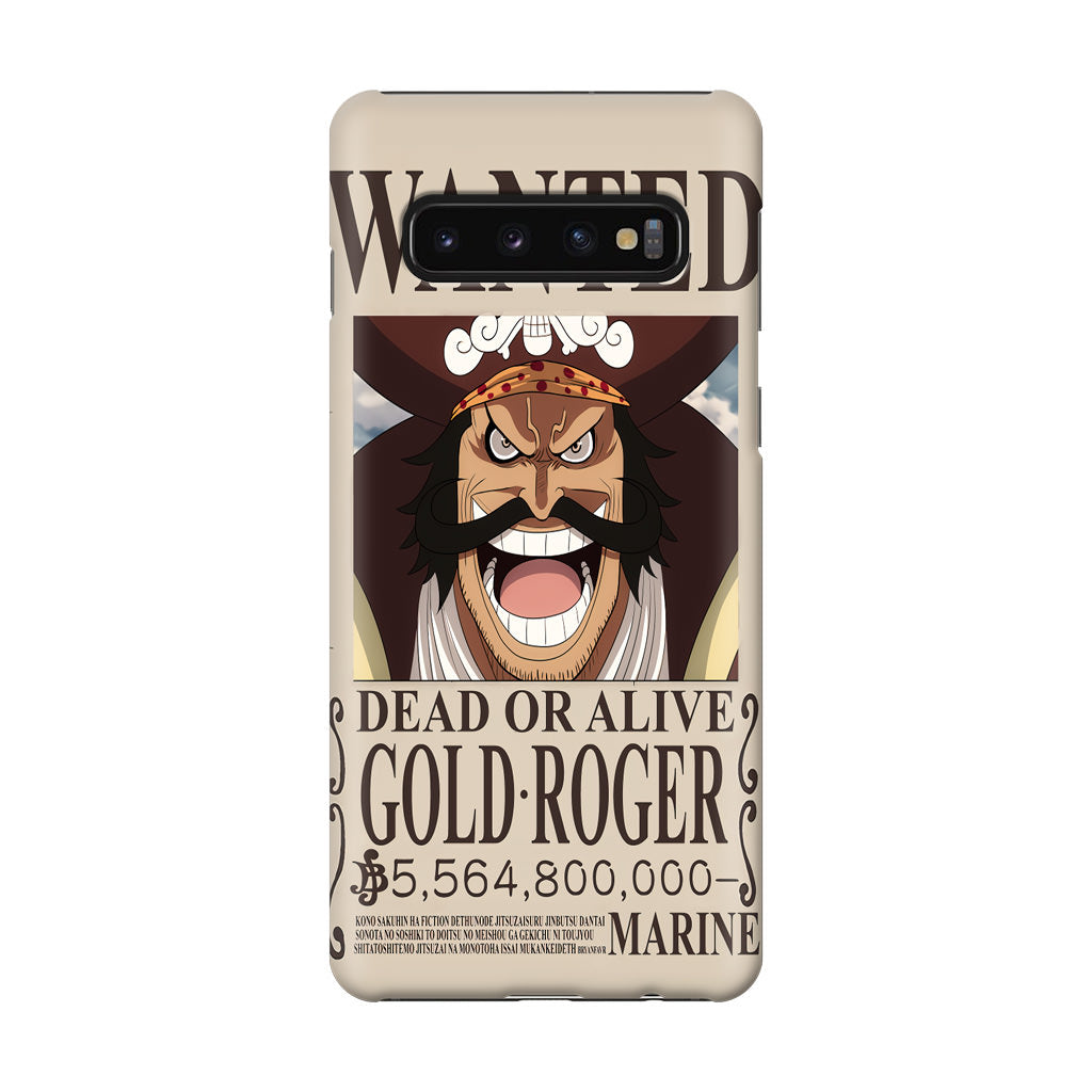 Gold Roger Bounty Galaxy S10 Case